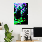 Der Weg wird durch das Licht des Mondes offenbart Poster (Heimbüro)