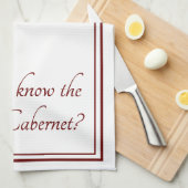 Der Weg zu Cabernet Funny Wine Zitat Geschirrtuch (Viertel Falte)