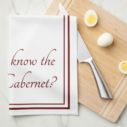 Der Weg zu Cabernet Funny Wine Zitat Geschirrtuch (Viertel Falte)