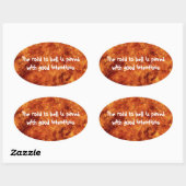 Der Weg zu den Oval Stickers (Blatt)