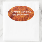 Der Weg zu den Oval Stickers (Tasche)