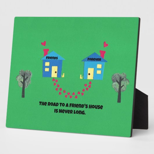 Der Weg zu einem Freundeshaus ist nie lang. Fotoplatte (Seite)