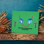 Der Weg zu einem Freundeshaus ist nie lang. Fotoplatte (Seite)