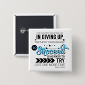 Der Weg zu einer erfolgreichen Typografie Motivier Button (Vorne & Hinten)