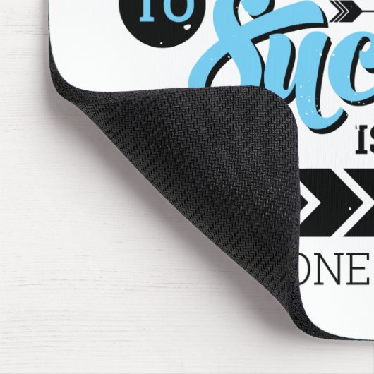 Der Weg zu einer erfolgreichen Typografie Motivier Mousepad (Ecke)