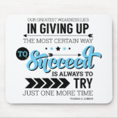 Der Weg zu einer erfolgreichen Typografie Motivier Mousepad (Vorne)