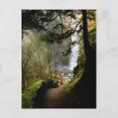 Der Weg zu Latourell fällt mit der Postkarte (Vorderseite)