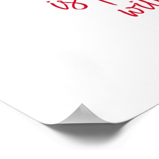 Der Weg zu meinem Herzen ist gepflastert mit Pfote Poster (Ecke)