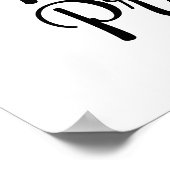 Der Weg zu meinem Herzen ist mit Paw Prints gepfla Poster (Ecke)