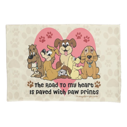 Der Weg zu meinem Hund im Herzen Kissenbezug (Vorderseite)