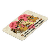 Der Weg zu meinen Hunden im Herzen Magnet (Linke Seite)