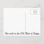 Der Weg zum alten Mann der Stadt Postkarte (Rückseite)