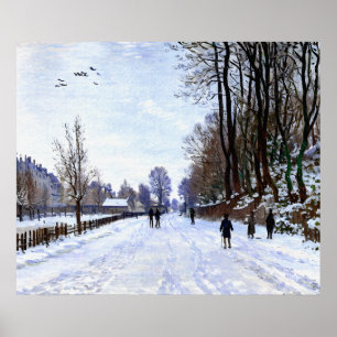 Der Weg zum Bauernhof von Saint-Siméon im Winter Poster