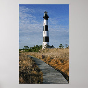 Der Weg zum Bodie Island Leuchtturm Poster