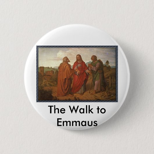 Der Weg zum Emmaus Button-Knopf Button (Vorderseite)