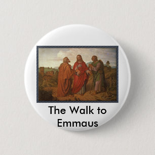 Der Weg zum Emmaus Button-Knopf Button