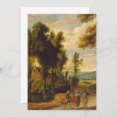 Der Weg zum Emmaus mit Christus Einladung (Vorne/Hinten)