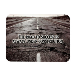 "Der Weg zum Erfolg" Inspiration flexibel Magnet