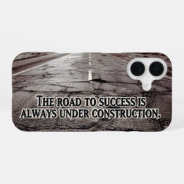 "Der Weg zum Erfolg" Inspiration Zitat iPhone 16 Hülle