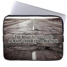 "Der Weg zum Erfolg" Inspiration Zitat Laptopschutzhülle