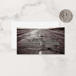 "Der Weg zum Erfolg" Inspiration Zitat Mitteilungskarte