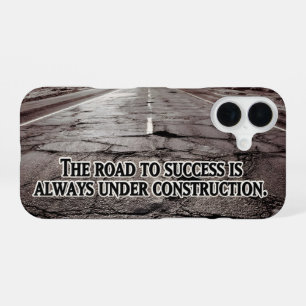 "Der Weg zum Erfolg" Inspirierender Spruch iPhone 16 Hülle