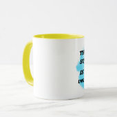 DER WEG ZUM ERFOLG IST IMMER IM BAU. TASSE (Vorderseite Links)