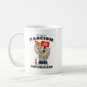 Der Weg zum Faschismus ist mit den Republikanern g Kaffeetasse