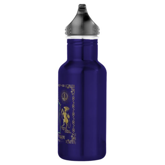 Der Weg zum goldenen Turm von Qilin Edelstahlflasche (Rechts)