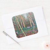 Der Weg zum Januar Quadratischer Aufkleber (Umschlag)