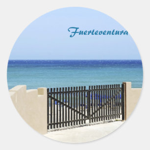 Der Weg zum Meer Runder Aufkleber