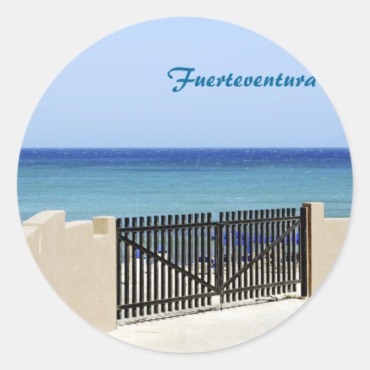Der Weg zum Meer Runder Aufkleber (Vorderseite)
