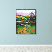 Der Weg zum Meer von Galiläa durch Jonathan Kis-Le Leinwanddruck (Insitu (Holzboden))