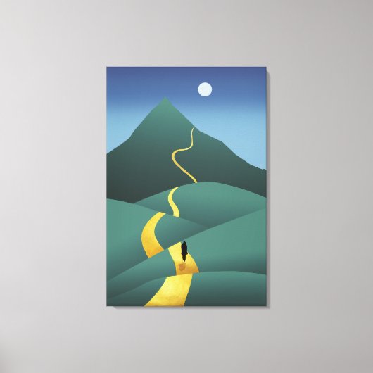 Der Weg zum Mond Leinwanddruck (Vorderseite)