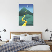 Der Weg zum Mond Leinwanddruck (Insitu (Schlafzimmer))