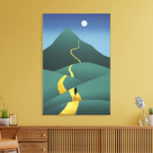 Der Weg zum Mond Leinwanddruck (Insitu (Wohnzimmer))