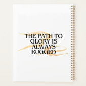 Der Weg zum Ruhm ist immer gedrängt - inspirierend Planer (Rückseite)