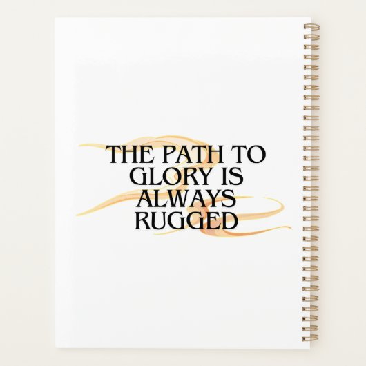 Der Weg zum Ruhm ist immer gedrängt - inspirierend Planer (Rückseite)