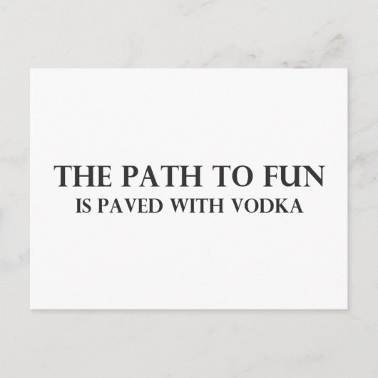 Der Weg zum Spaß 2 Postkarte (Vorderseite)