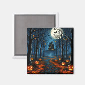 Der Weg zum Spukwald - Halloween Magnet (Vorderseite/Rückseite)