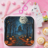 Der Weg zum Spukwald - Halloween Pappteller (Party)