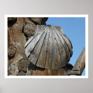 Der Weg zum St. James Carved-Wald-Scallop Poster