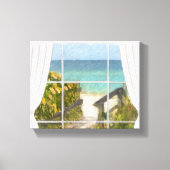 Der Weg zum Strand Leinwanddruck (Vorderseite)