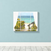 Der Weg zum Strand Leinwanddruck (Insitu (Holzboden))