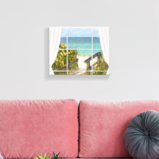 Der Weg zum Strand Leinwanddruck (Insitu (Wohnzimmer))