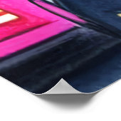 Der Weg zur Hauptstadt | AI Art Poster (Ecke)