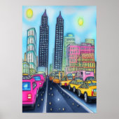 Der Weg zur Hauptstadt | AI Art Poster (Vorne)