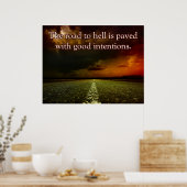 Der Weg zur Hölle Poster (Küche)