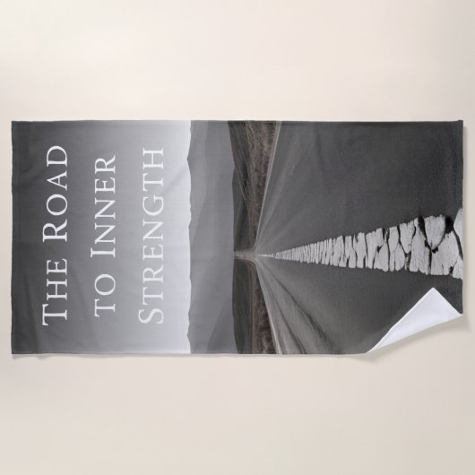 Der Weg zur inneren Stärke Strandtuch (Vorderseite)