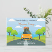 Der Weg zur Uni Einladung (Stehend Vorderseite)